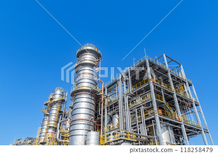 Sunny sky and factory (chemical plant) 118258479
