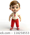 boy Character in kindergarten uniform 118258553