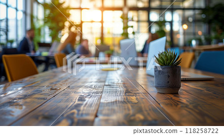 Atmosphere inside the conference room is primed for productive thinking Atmosphere inside the conference room is primed for productive thinking 118258722