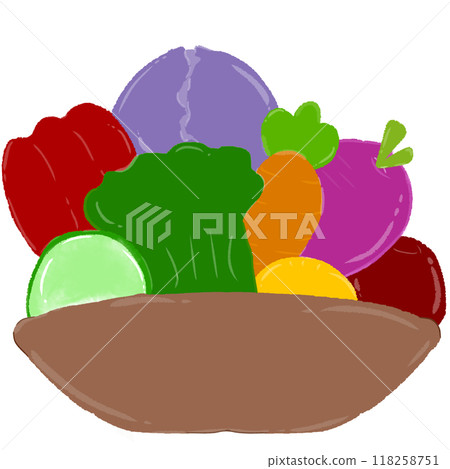 Vegetables in a bowl 118258751