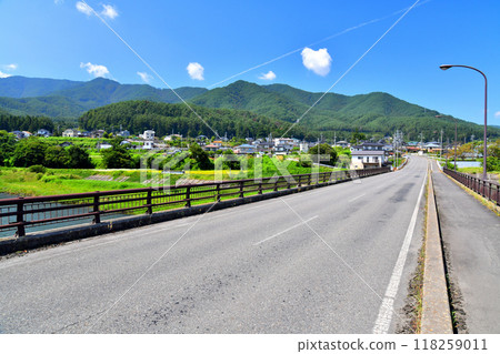Shinhibashi Bridge / Looking towards Ina-Shinmachi Station from the Tenryu River (Tatsuno Town, Nagano Prefecture) [September 2024] 118259011