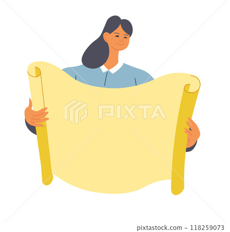 Female Architect Studying Construction Plan Female Architect Studying Construction Plan 118259073