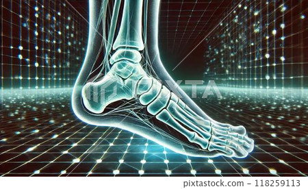 Hologram human ankle joint Hologram human ankle joint 118259113