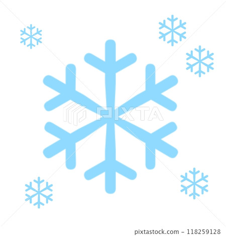 Snowflake image isolated on white background  118259128