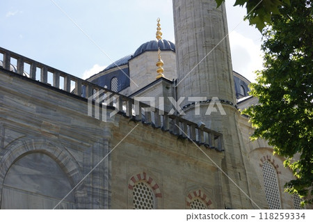 Türkiye, Istanbul, Blue Mosque minaret 118259334