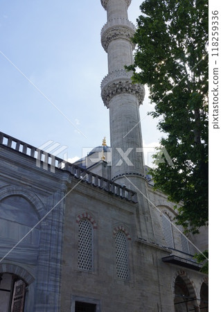 土耳其伊斯坦堡藍色清真寺尖塔 118259336