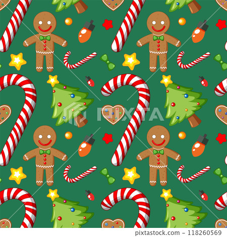 Festive Christmas Pattern Design 118260569