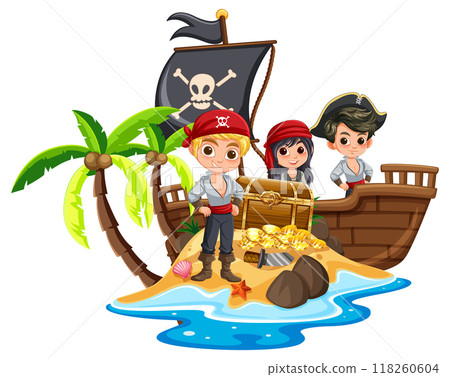 Pirate Adventure on Treasure Island 118260604