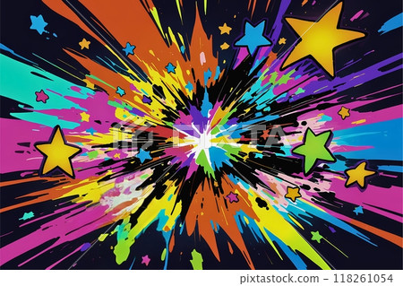 星星動態飛走的星爆 星星動態飛走的星爆 118261054