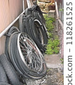 Scrapped bicycle tires 118261525