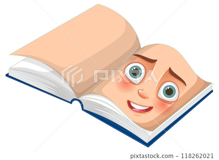 Animated Book with Human Face Animated Book with Human Face 118262021
