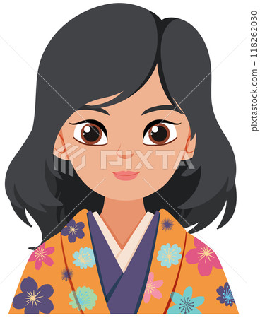 Woman in Traditional Floral Kimono Woman in Traditional Floral Kimono 118262030