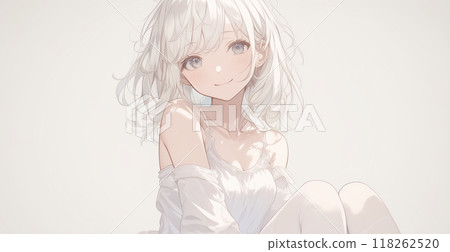 一個穿著時髦衣服的女孩的插圖 118262520