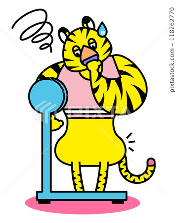 Tiger is worried about his weight gain 118262770