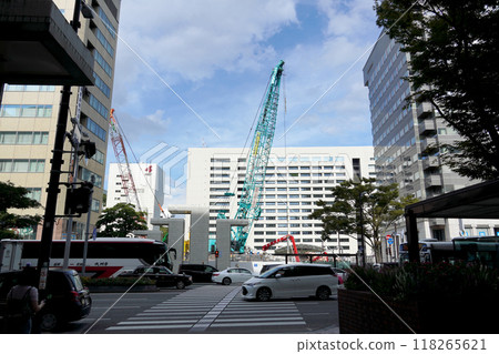 Cityscape of Tenjin, Fukuoka City Cityscape of Tenjin, Fukuoka City 118265621