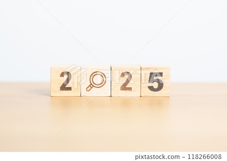 2025 block with magnifying glass icon. SEO, Search Engine Optimization, hiring , Advertising, Idea, Strategy, marketing, Keyword, Content and New Year start concepts 2025 block with magnifying glass icon. SEO, Search Engine Optimization, hiring , Advertising, Idea, Strategy, marketing, Keyword, Content and New Year start concepts 118266008