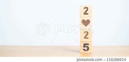 Happy New Year 2025 with heart block for health care, love, organ donation, resolution, charity, happy family, wellbeing and insurance concepts Happy New Year 2025 with heart block for health care, love, organ donation, resolution, charity, happy family, wellbeing and insurance concepts 118266014