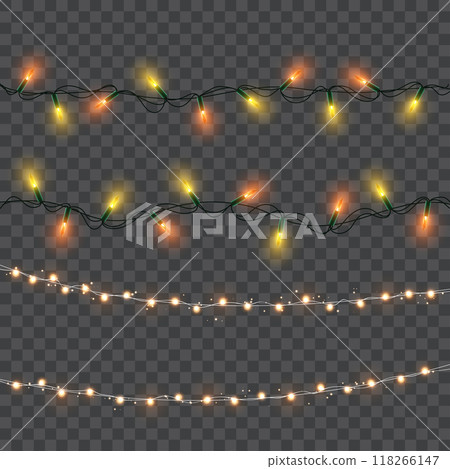 Bright Neon String Lights for Party Decoration .Vector 118266147