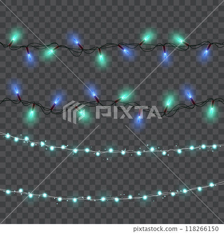 Bright Neon String Lights for Party Decoration .Vector 118266150