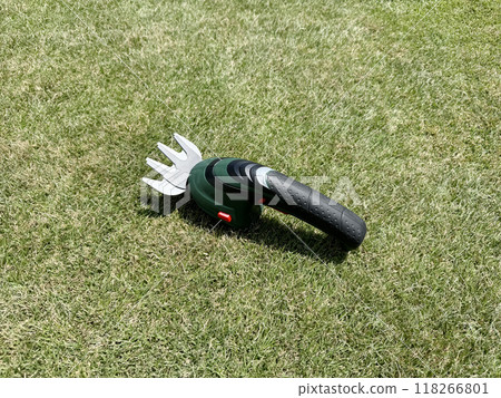 切割高度2cm的草坪及電動割草機 切割高度2cm的草坪及電動割草機 118266801