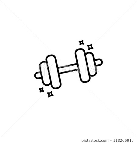 Gym or power icon. bodybuilder icon vector. bodybuilder sign. web design and mobile design. 118266913