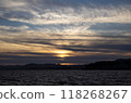 Sunset over the lake 118268267