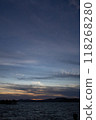 Sunset over the lake 118268280
