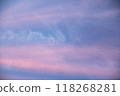 Sky with pink clouds 118268281