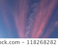 Sky with pink clouds 118268282