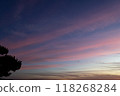 Beautiful sunset sky 118268284