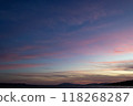 Beautiful sunset sky 118268287