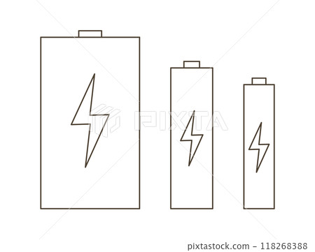 Illustration of battery types 118268388