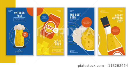 Oktoberfest Party Social Media Stories Flat Cartoon Hand Drawn Templates Background Illustration Oktoberfest Party Social Media Stories Flat Cartoon Hand Drawn Templates Background Illustration 118268454