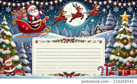 聖誕老人的留言卡 118268541