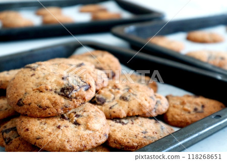 Homemade cookies baked Homemade cookies baked 118268651