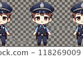 可愛的警察人物插畫 118269009
