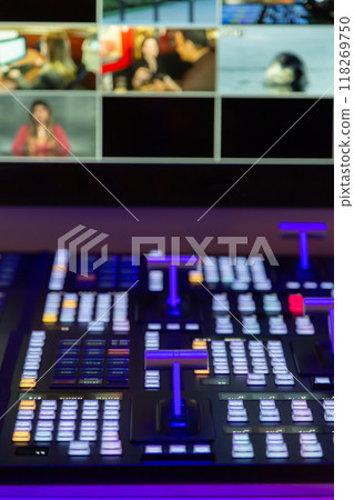 Live Switcher Video Mixer for Shows and Television 118269750