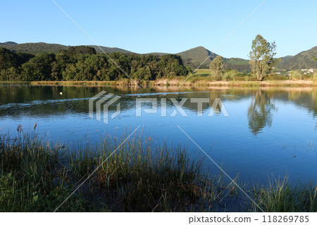 Mundakako Itsasadarra River in Urdaibai Reserve, Basque Country, Spain Mundakako Itsasadarra River in Urdaibai Reserve, Basque Country, Spain 118269785