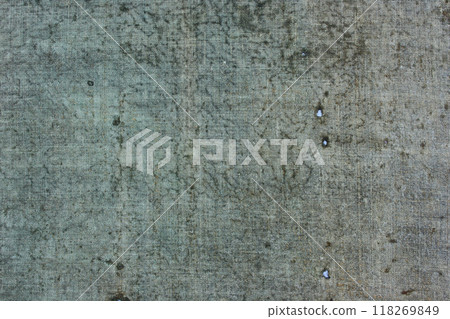 Very old fabric is spoiled by time. top view. close-up Very old fabric is spoiled by time. top view. close-up 118269849