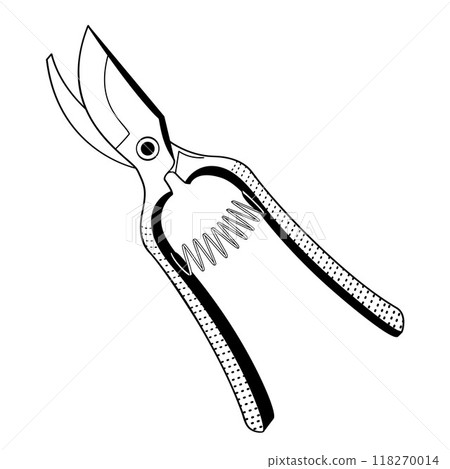 metallic shears for cutting flowers metallic shears for cutting flowers 118270014