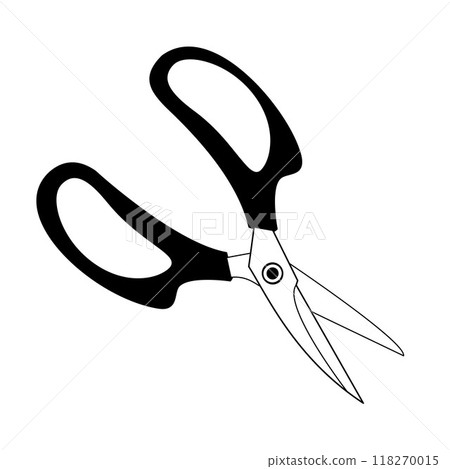 florist scissors on white background florist scissors on white background 118270015