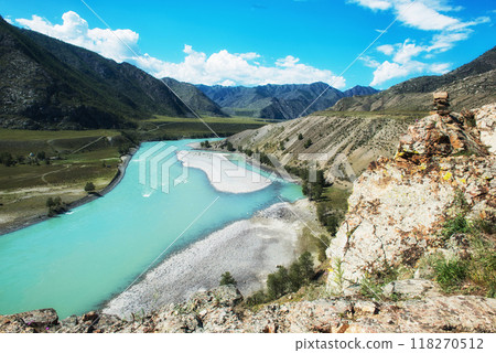 Katun river, in the Altai mountains Katun river, in the Altai mountains 118270512