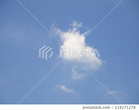 One cloud over the blue sky 118271276