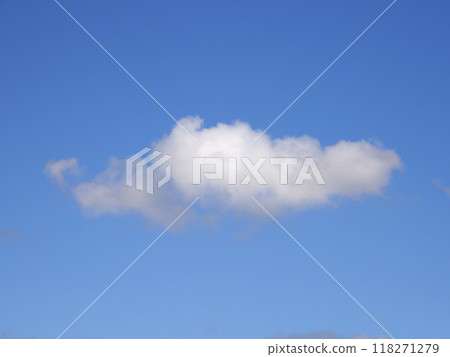 One cloud over the blue sky One cloud over the blue sky 118271279