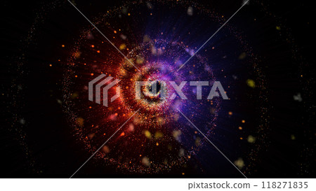 a bright magical flash resembles multi-colored and fiery fireworks a bright magical flash resembles multi-colored and fiery fireworks 118271835