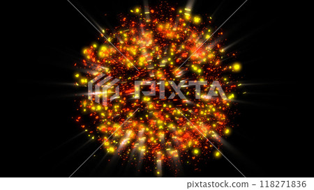 a bright magical flash resembles multi-colored and fiery fireworks a bright magical flash resembles multi-colored and fiery fireworks 118271836