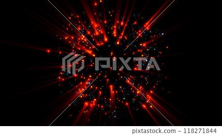 a bright magical flash resembles multi-colored and fiery fireworks a bright magical flash resembles multi-colored and fiery fireworks 118271844