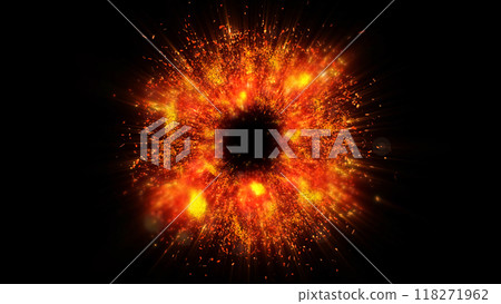 a bright magical flash resembles multi-colored and fiery fireworks a bright magical flash resembles multi-colored and fiery fireworks 118271962