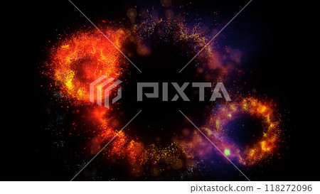 a bright magical flash resembles multi-colored and fiery fireworks a bright magical flash resembles multi-colored and fiery fireworks 118272096