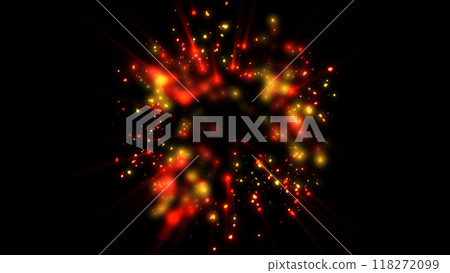 a bright magical flash resembles multi-colored and fiery fireworks a bright magical flash resembles multi-colored and fiery fireworks 118272099
